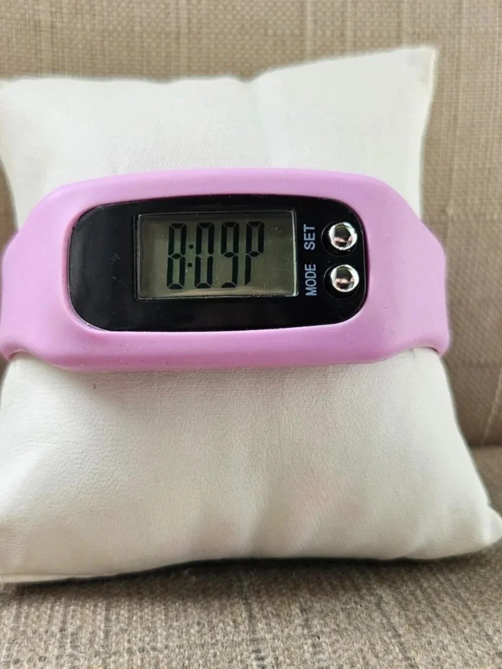 Crane Activity Trakcer Digital Wrist Watch Pink Rubber Band Fitness Watch